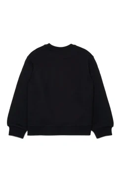 Sweatshirts | Sweatshirts>DSQUARED2 Organic cotton crew-neck sweatshirt with logo black