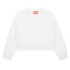 Sweatshirts | Oval D By Diesel>DIESEL Oval D branded crew-neck sweatshirt white