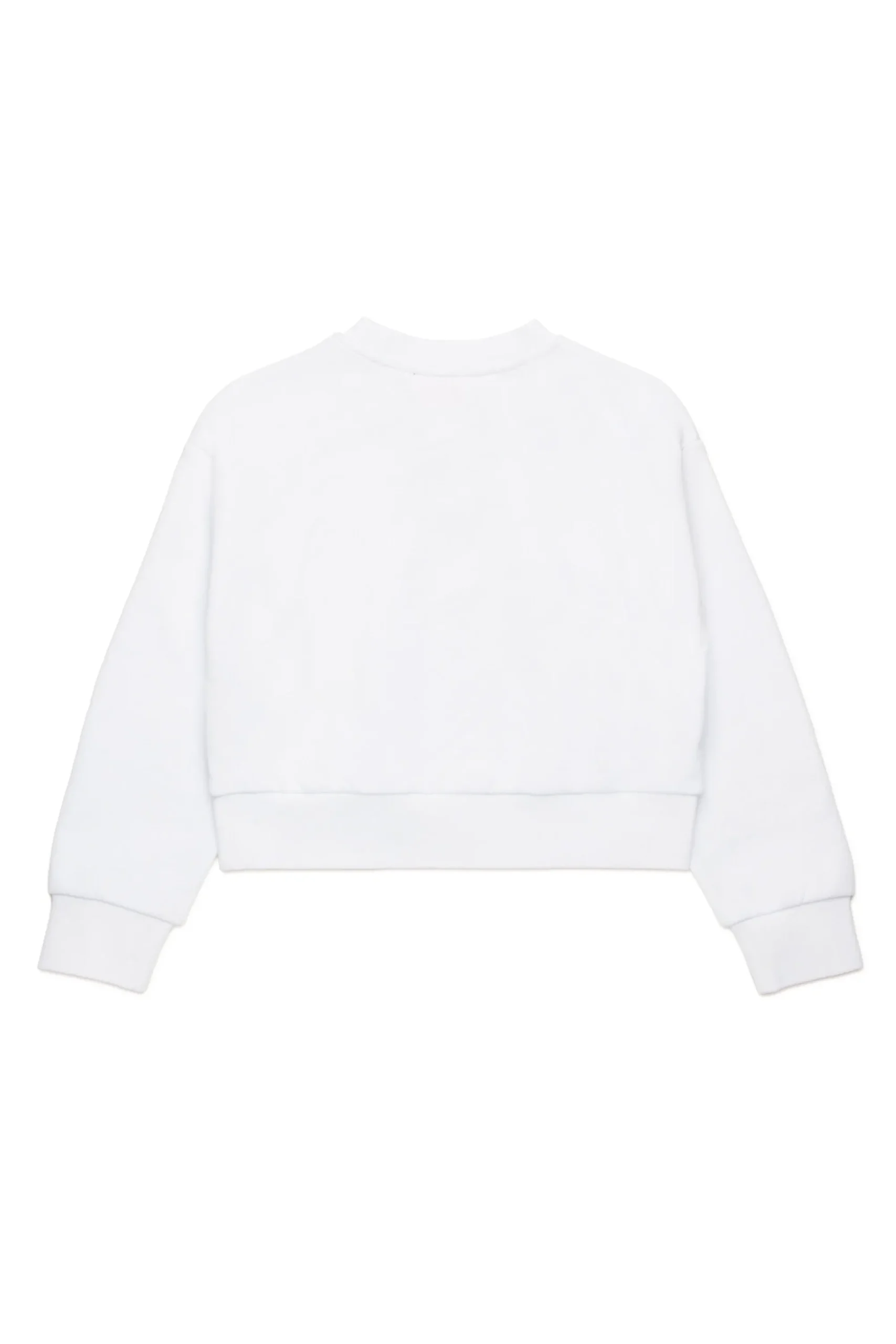 Sweatshirts | Oval D By Diesel>DIESEL Oval D branded crew-neck sweatshirt white