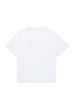 T-Shirts>DIESEL Oval D branded T-shirt white