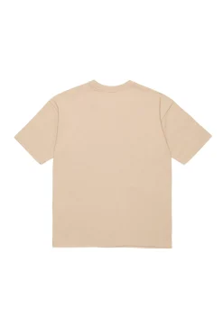 T-Shirts>DIESEL Oval D branded T-shirt sand