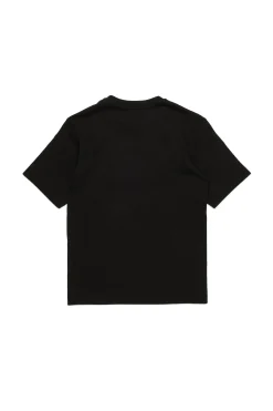 T-Shirts>DIESEL Oval D branded T-shirt black
