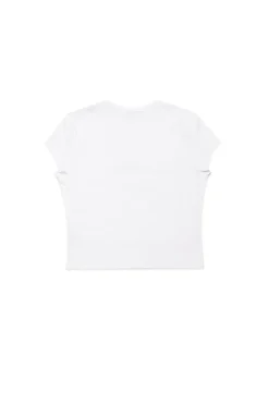 T-Shirts | Oval D By Diesel>DIESEL Oval D branded T-shirt white