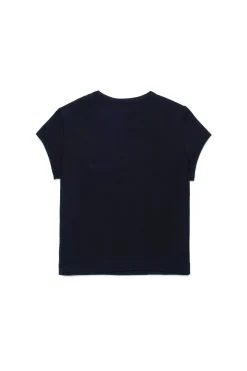 T-Shirts | Oval D By Diesel>DIESEL Oval D branded T-shirt black