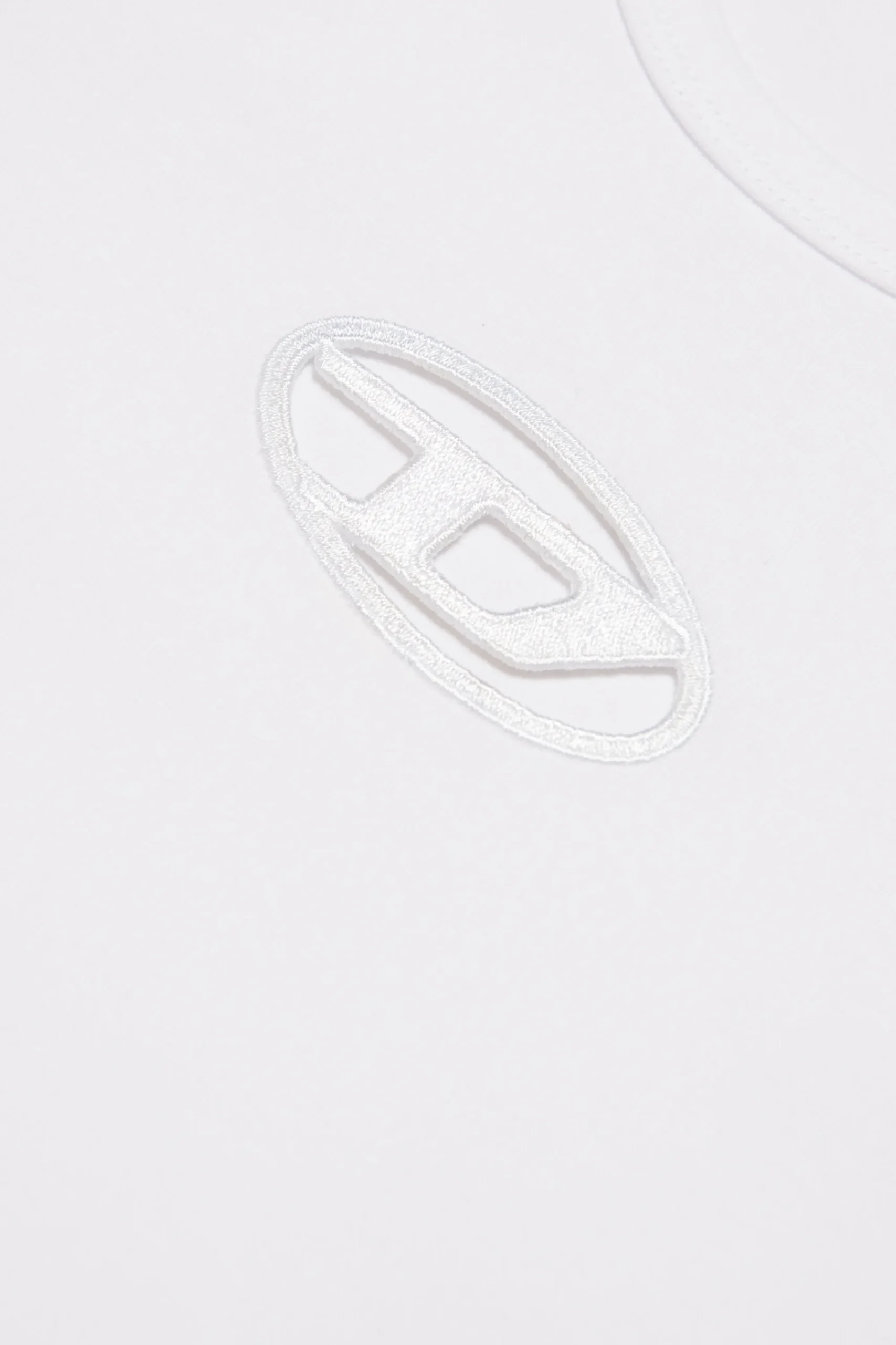 T-Shirts | Oval D By Diesel>DIESEL Oval D branded T-shirt white