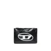 Bags And Backpacks | Oval D By Diesel>DIESEL Oval D logo clutch bag black