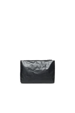 Bags And Backpacks | Oval D By Diesel>DIESEL Oval D logo clutch bag black