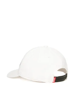 Oval D By Diesel | Oval D By Diesel>DIESEL Oval D logo gabardine baseball cap white
