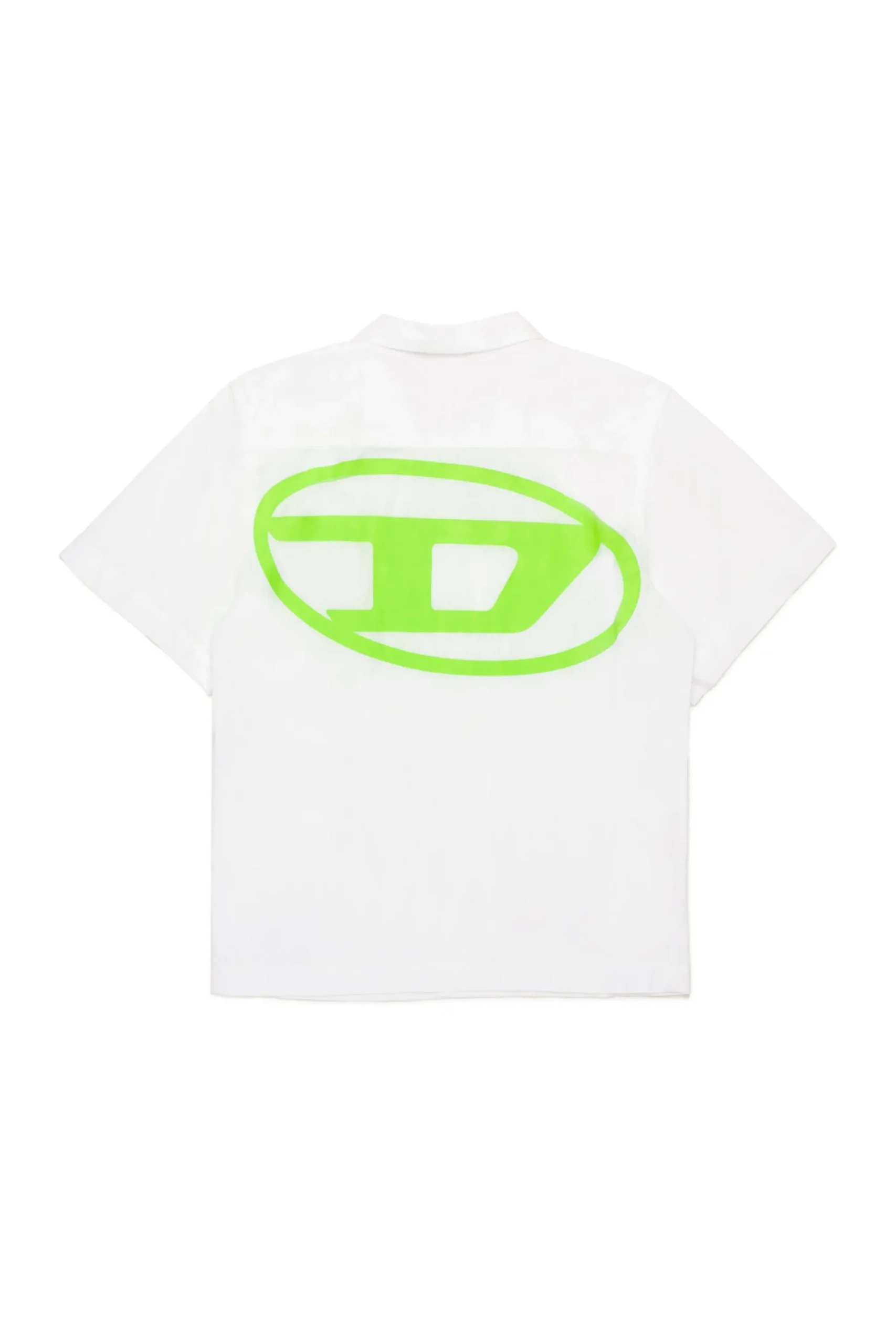 Oval D By Diesel | Oval D By Diesel>DIESEL Oval D logo poplin bowling shirt white
