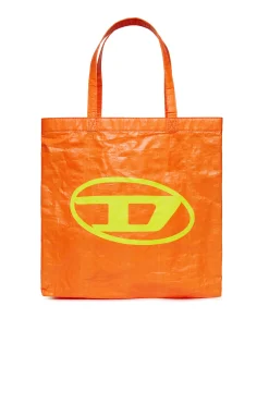Bags And Backpacks | Oval D By Diesel>DIESEL Oval D logo shopper bag bright orange