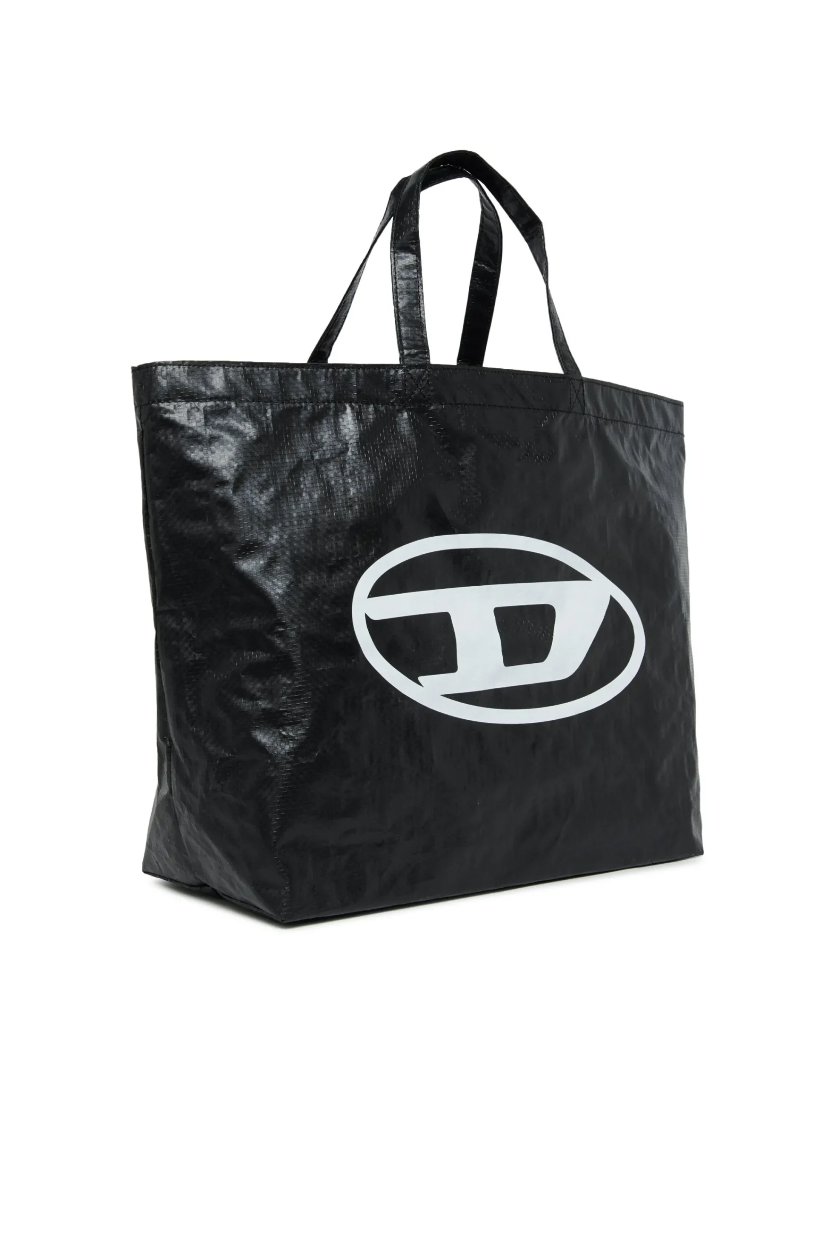 Bags And Backpacks | Oval D By Diesel>DIESEL Oval D logo shopper bag black