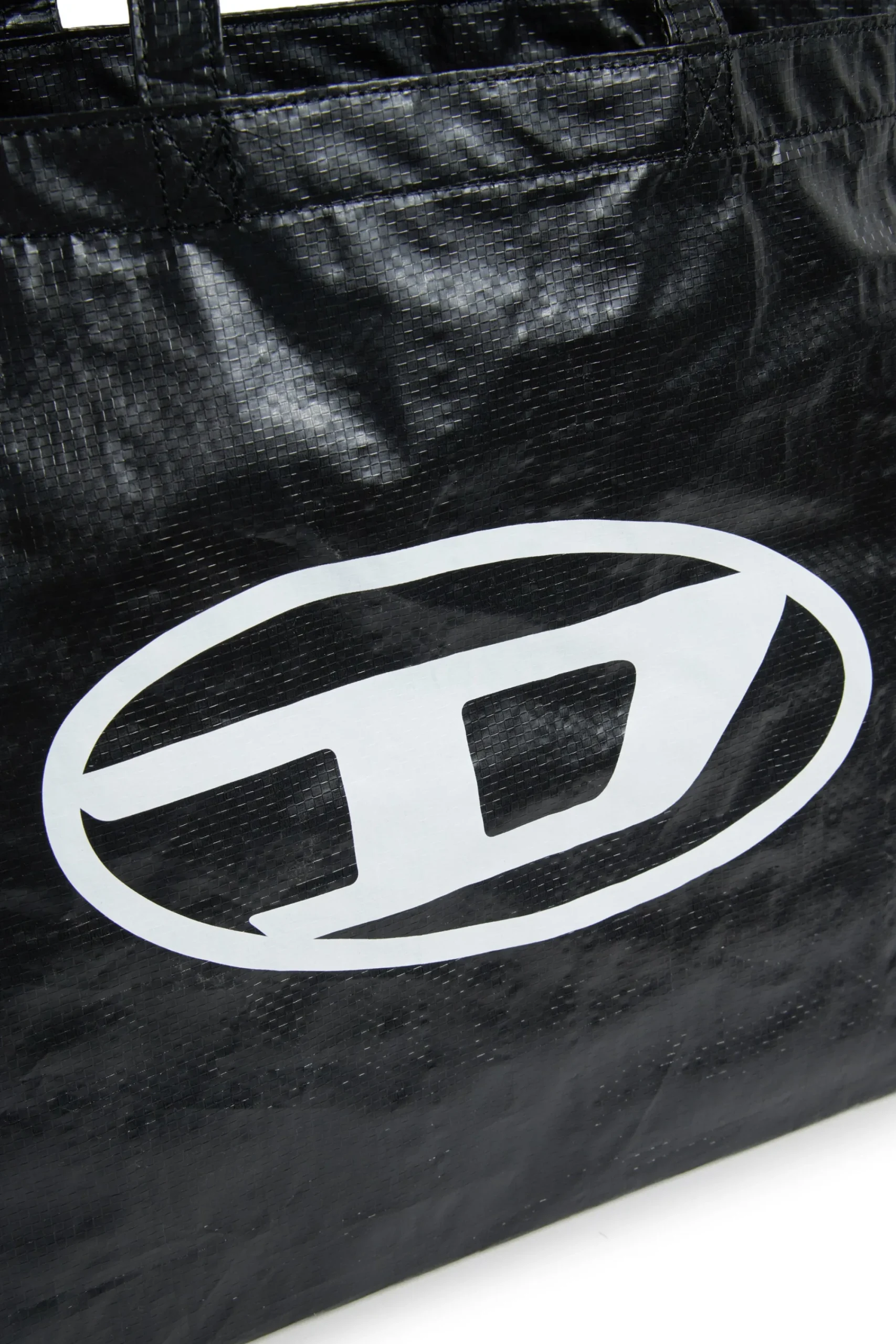 Bags And Backpacks | Oval D By Diesel>DIESEL Oval D logo shopper bag black