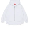 Sweatshirts | Oval D By Diesel>DIESEL Oversize sweatshirt branded Oval D logo white