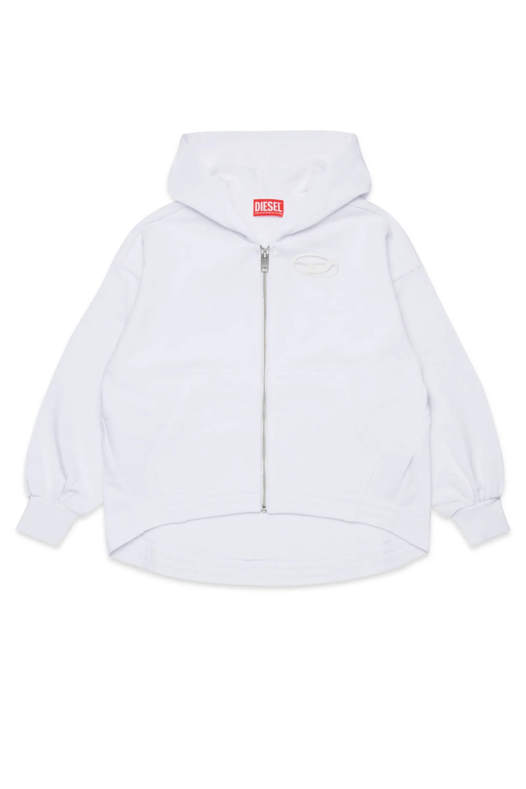Sweatshirts | Oval D By Diesel>DIESEL Oversize sweatshirt branded Oval D logo white