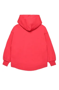 Sweatshirts | Oval D By Diesel>DIESEL Oversize sweatshirt branded Oval D logo strawberry pink