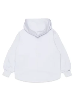 Sweatshirts | Oval D By Diesel>DIESEL Oversize sweatshirt branded Oval D logo white