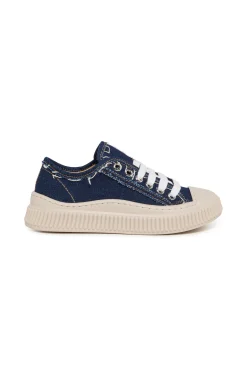 Sneakers | Sneakers>MARNI Pablo low trainers in denim with patch blue denim