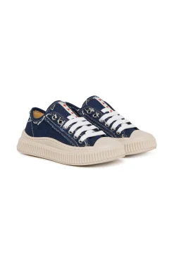 Sneakers | Sneakers>MARNI Pablo low trainers in denim with patch blue denim