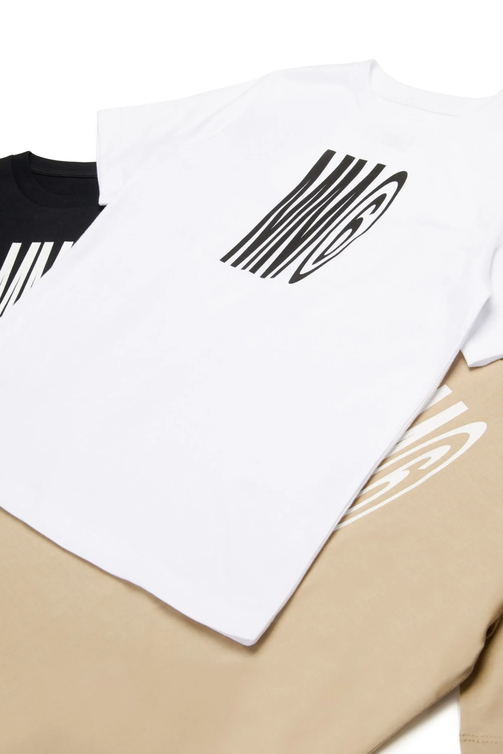 T-Shirts | Activewear>MM6 MAISON MARGIELA 3 Pack T-shirt with institutional logo white