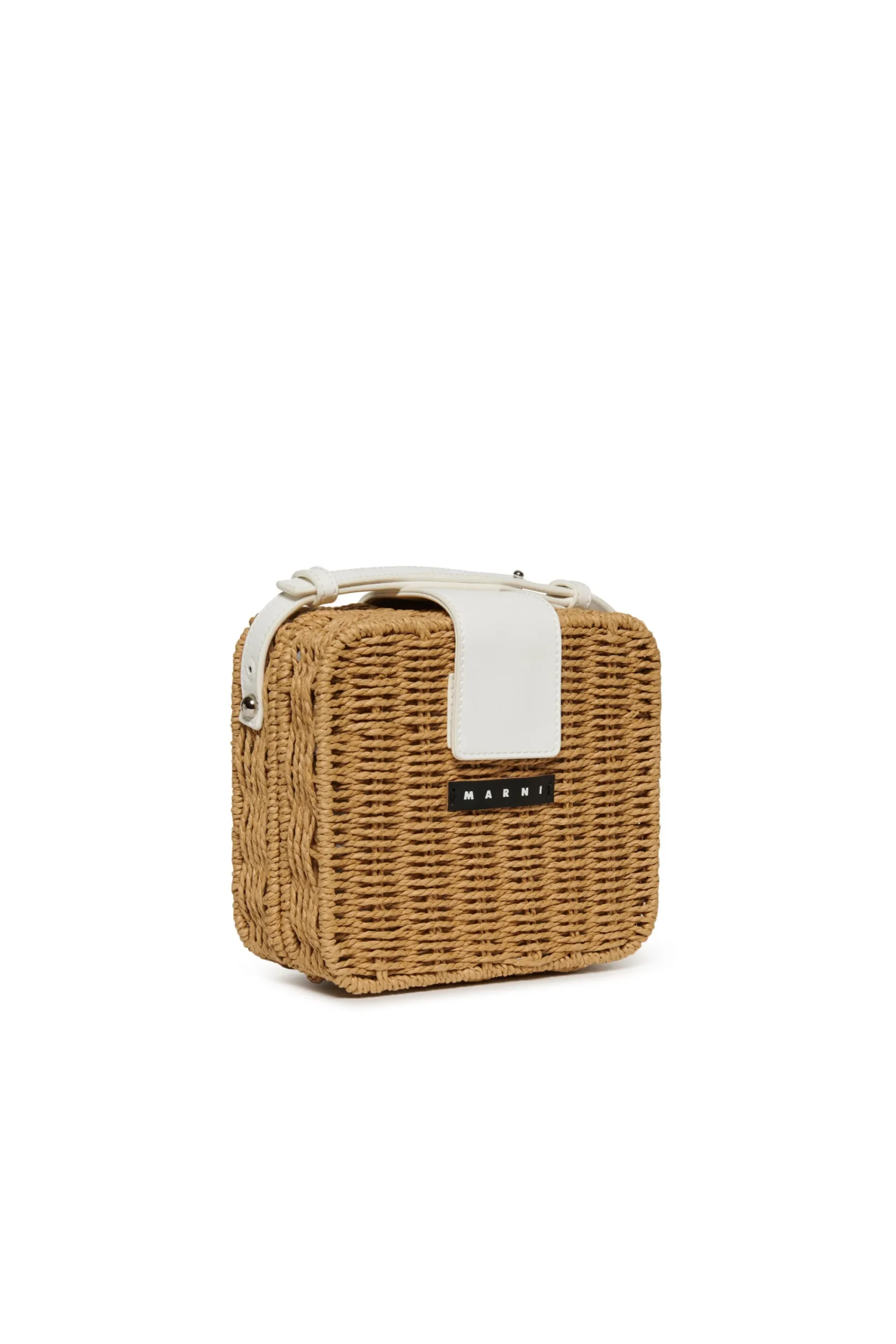 Bags And Backpacks>MARNI Pic-Nic bag in raffia-effect fabric brown
