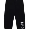 Pants | Activewear>N°21 Pink fleece trousers with logo black