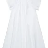 Dresses>MM6 MAISON MARGIELA Poplin dress with ruffles white