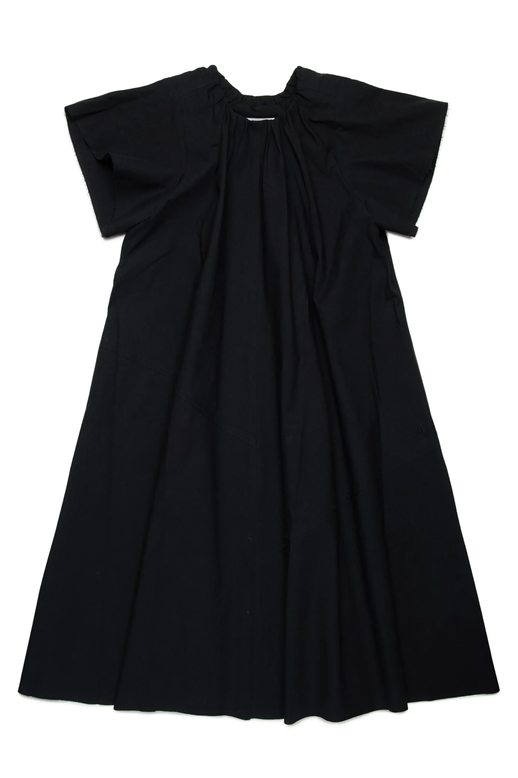 Dresses>MM6 MAISON MARGIELA Poplin dress with ruffles black