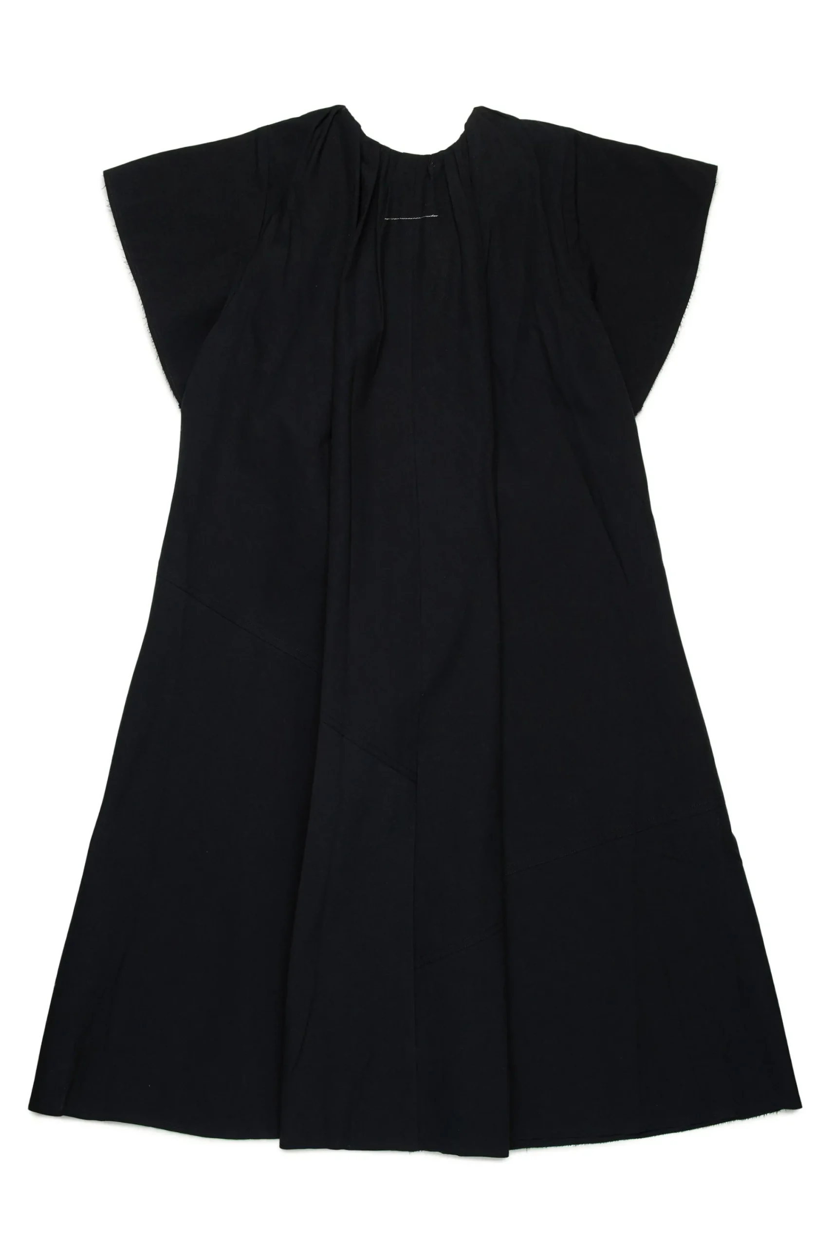 Dresses>MM6 MAISON MARGIELA Poplin dress with ruffles black