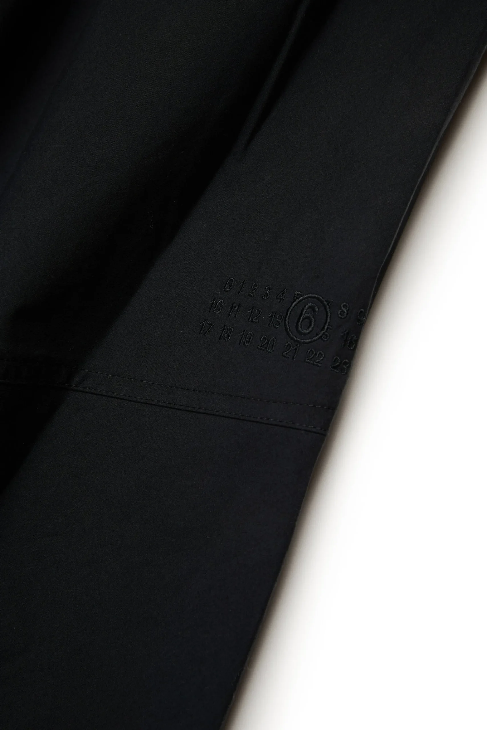 Dresses>MM6 MAISON MARGIELA Poplin dress with ruffles black