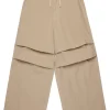 Pants | Pants>MM6 MAISON MARGIELA Poplin pants with Numeric logo beige