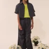 Pants | Pants>MM6 MAISON MARGIELA Poplin pants with Numeric logo grey