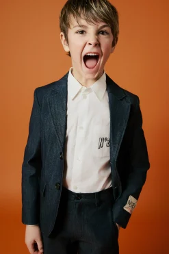 Party Looks | Party Looks>N°21 Poplin shirt with graphics white