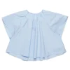 Shirts | Party Looks>MM6 MAISON MARGIELA Poplin shirt with ruffles light bluette