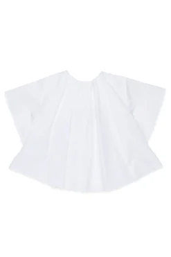 Shirts | Party Looks>MM6 MAISON MARGIELA Poplin shirt with ruffles white