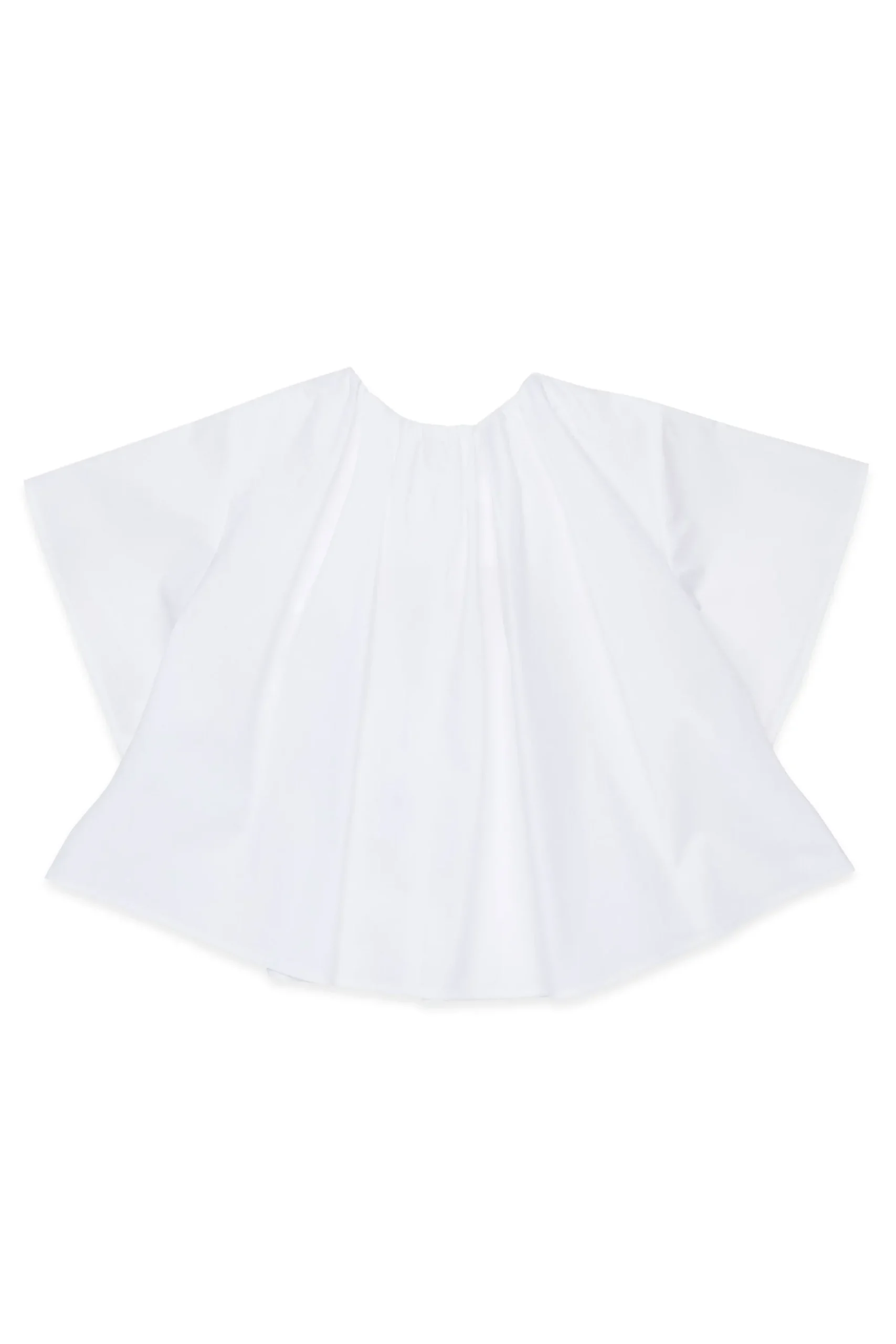 Shirts | Party Looks>MM6 MAISON MARGIELA Poplin shirt with ruffles white
