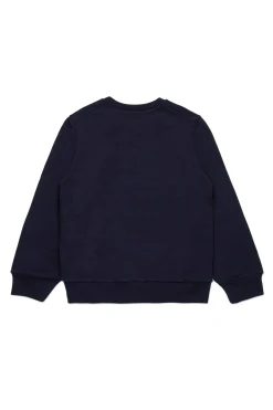 Sweatshirts | Sweatshirts>MARNI Promenade branded crew-neck sweatshirt blue navy