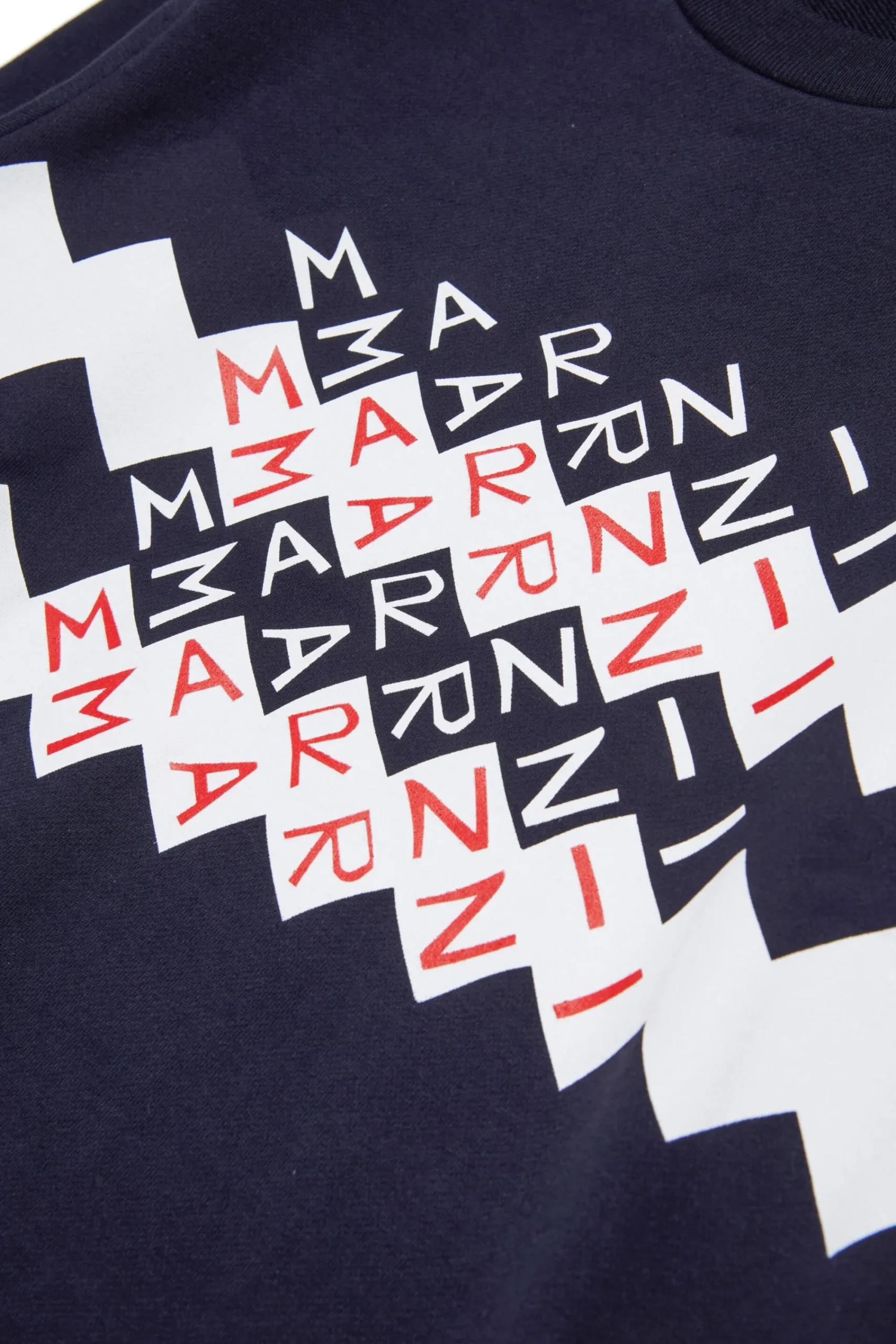 Sweatshirts | Sweatshirts>MARNI Promenade branded crew-neck sweatshirt blue navy