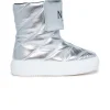 Boots And Combat Boots | Boots And Combat Boots>N°21 Quilted faux leather midi boots silver
