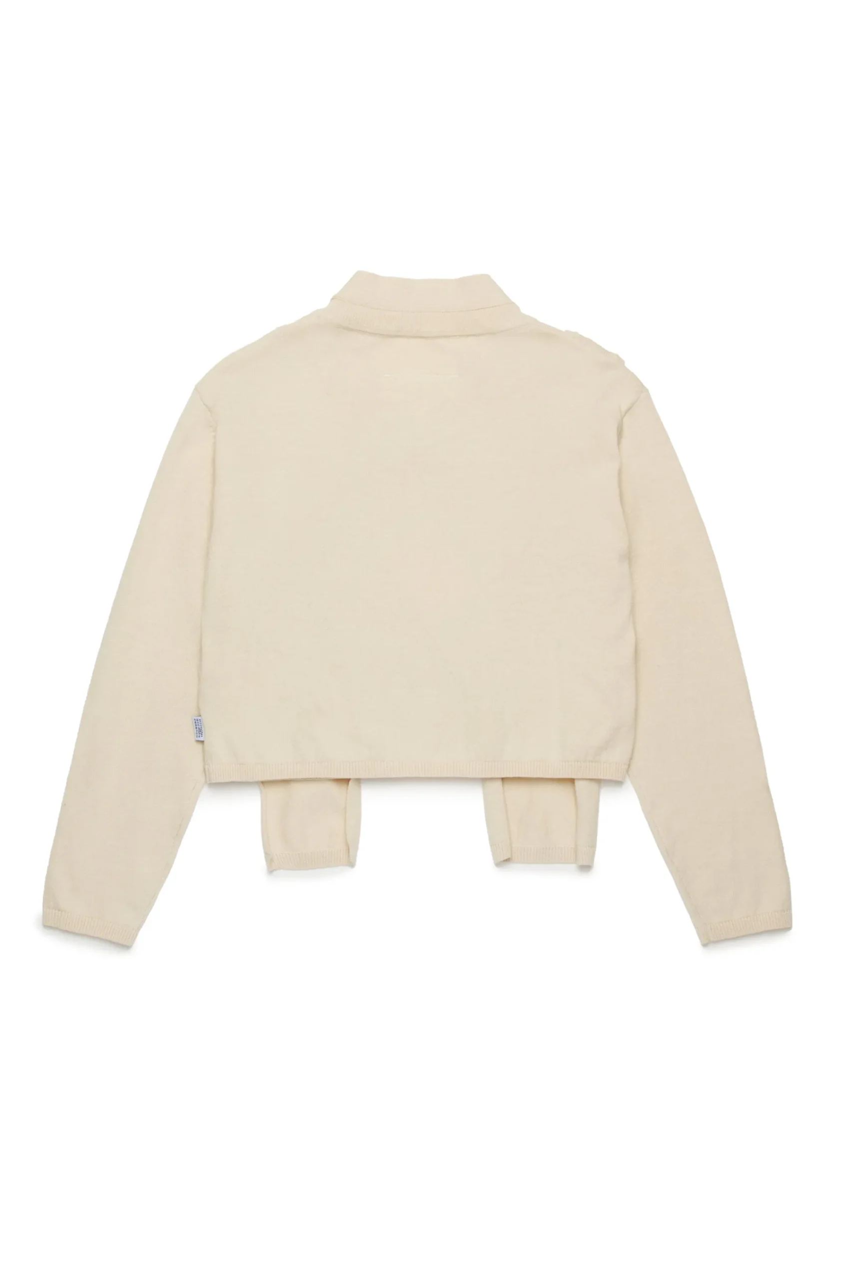 Knitwear | Knitwear>MM6 MAISON MARGIELA Re-cut cotton cardigan sand