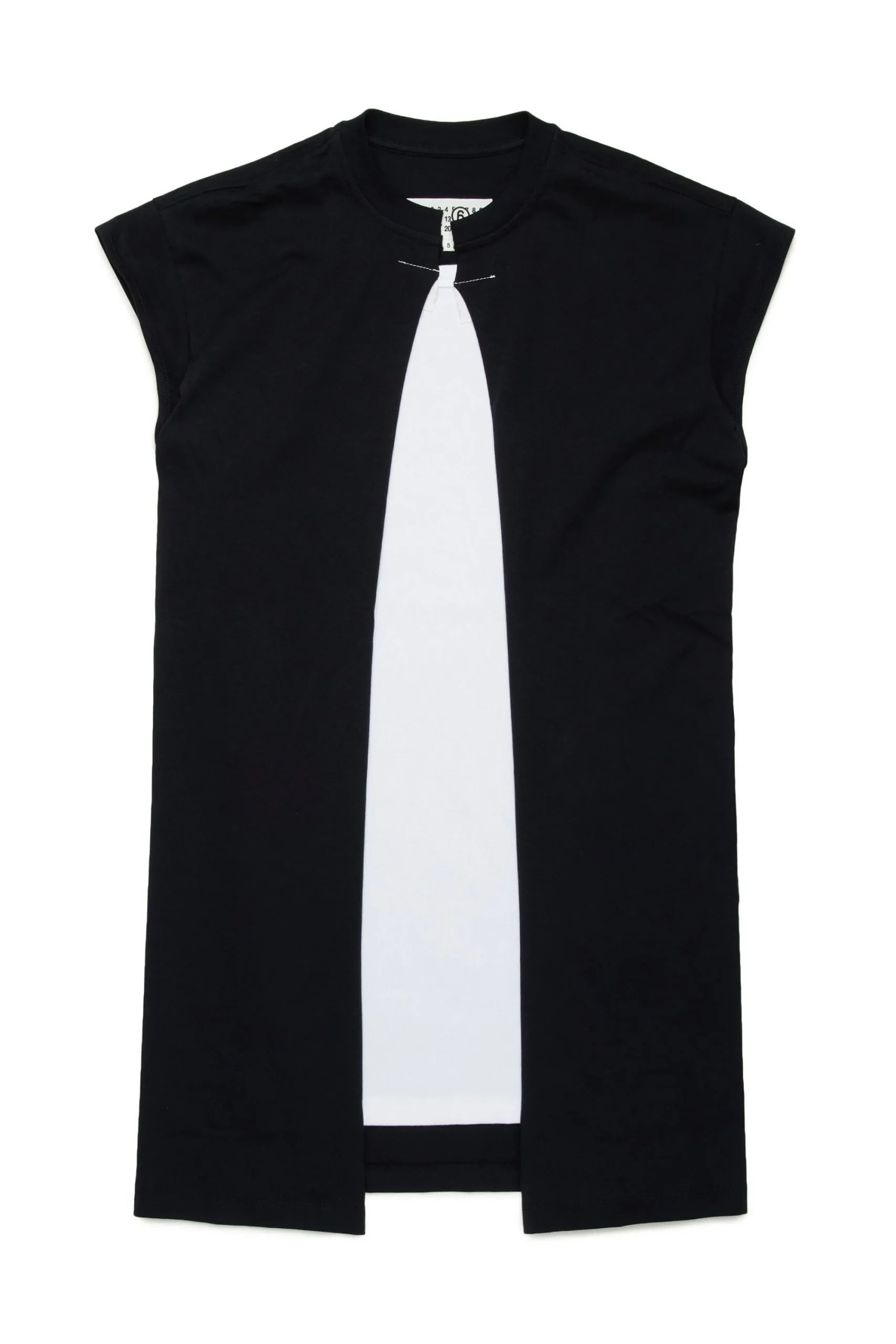 Dresses>MM6 MAISON MARGIELA Re-cut dress with raw cut details black