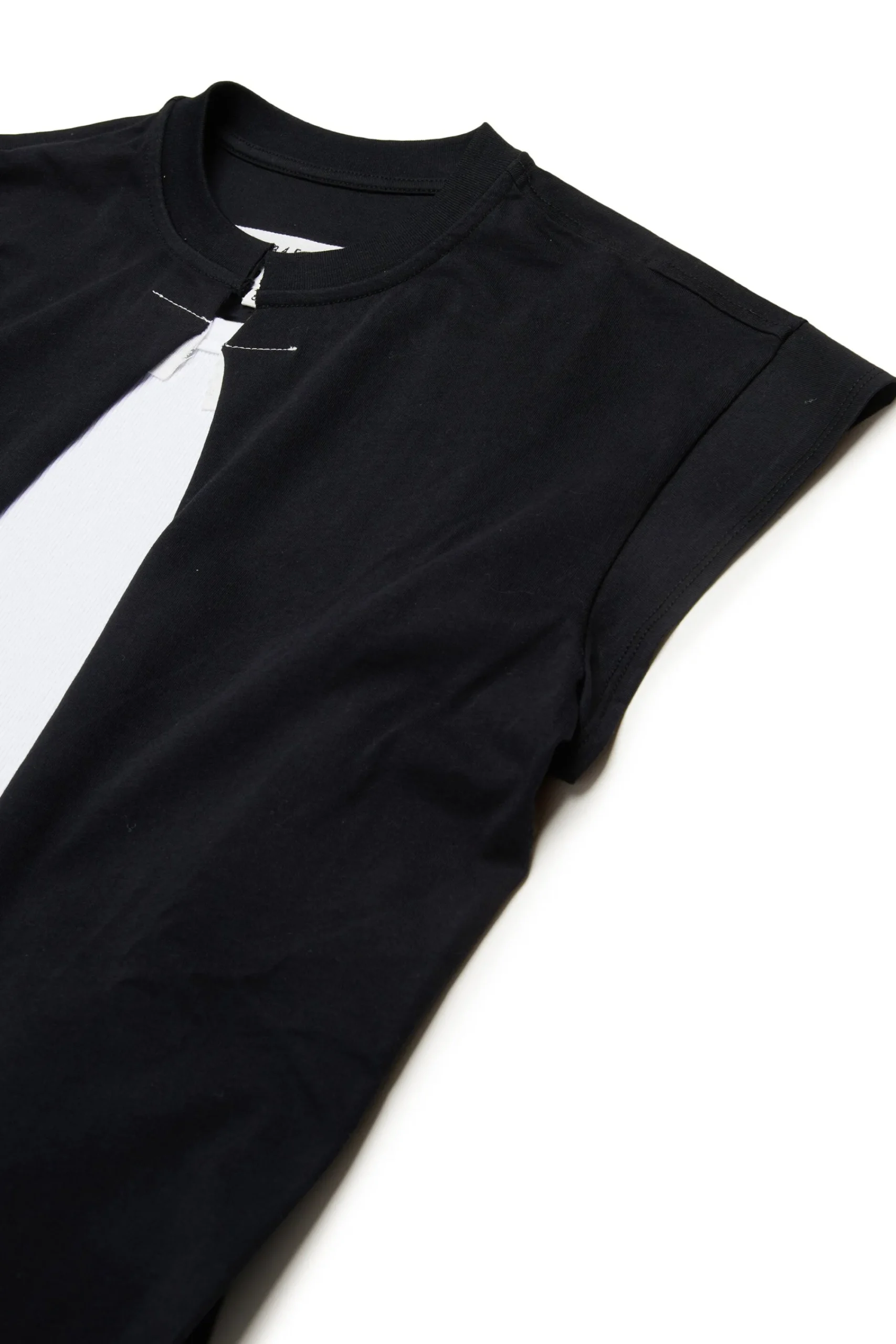 Dresses>MM6 MAISON MARGIELA Re-cut dress with raw cut details black