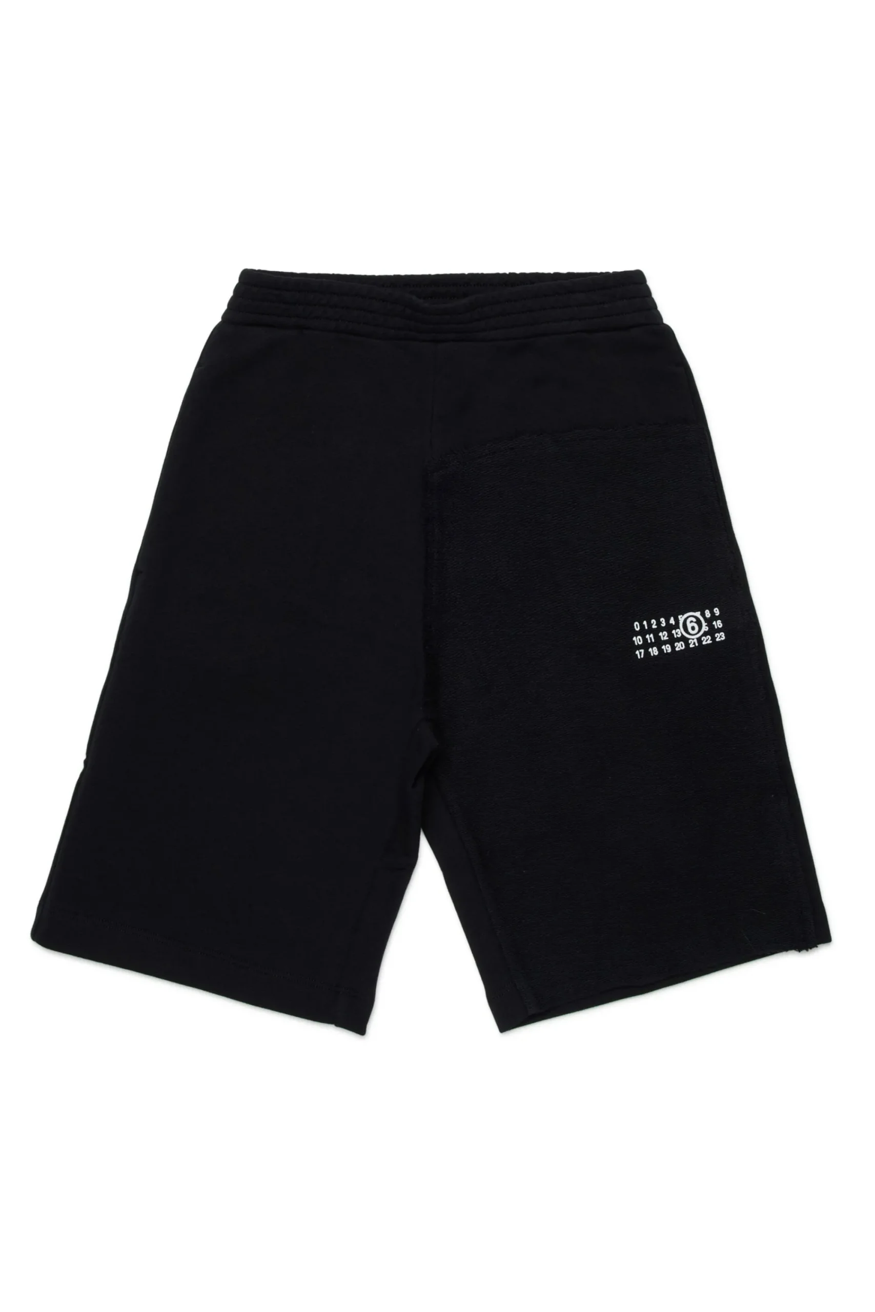 Shorts | Shorts>MM6 MAISON MARGIELA Re-cut fleece shorts black