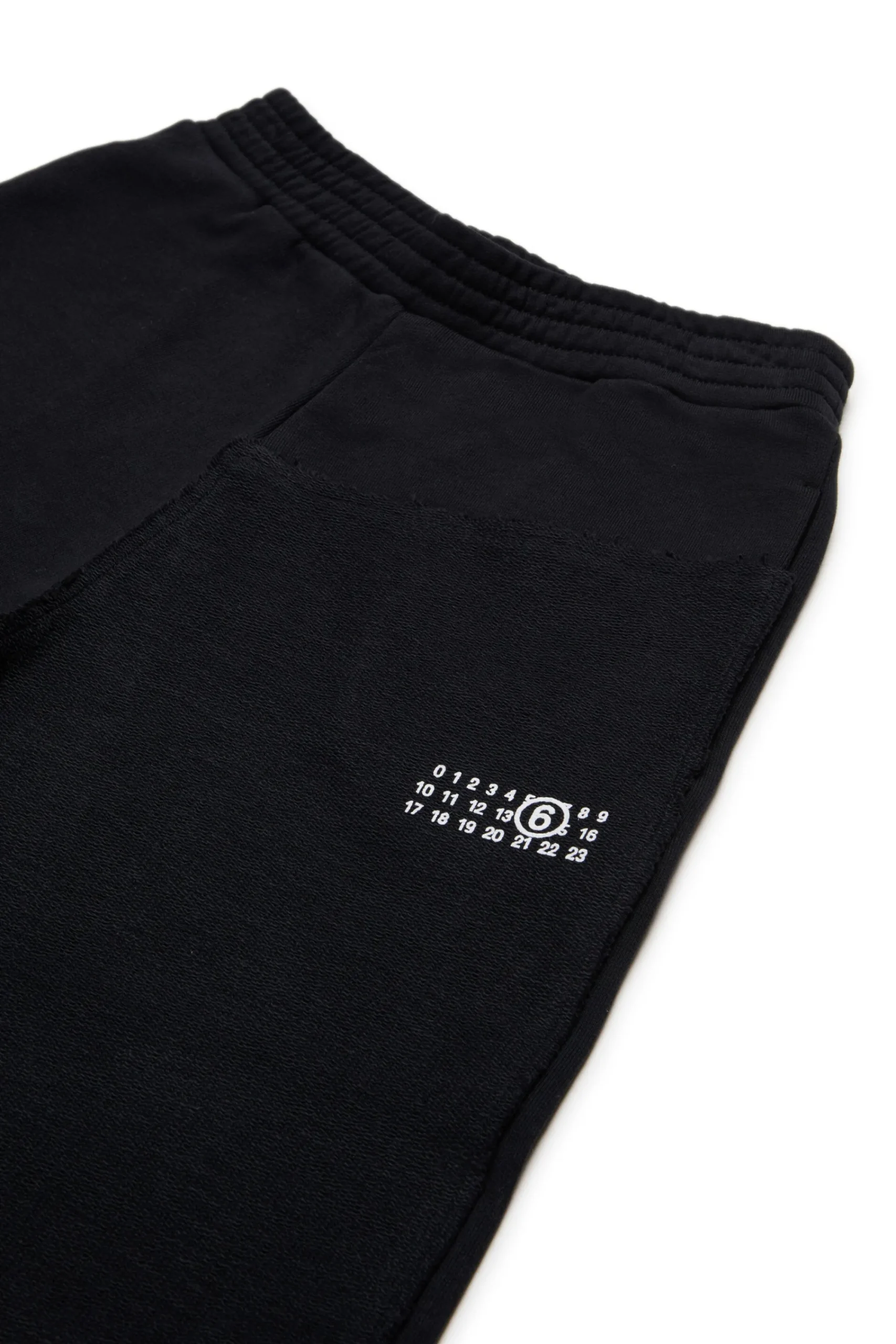 Shorts | Shorts>MM6 MAISON MARGIELA Re-cut fleece shorts black