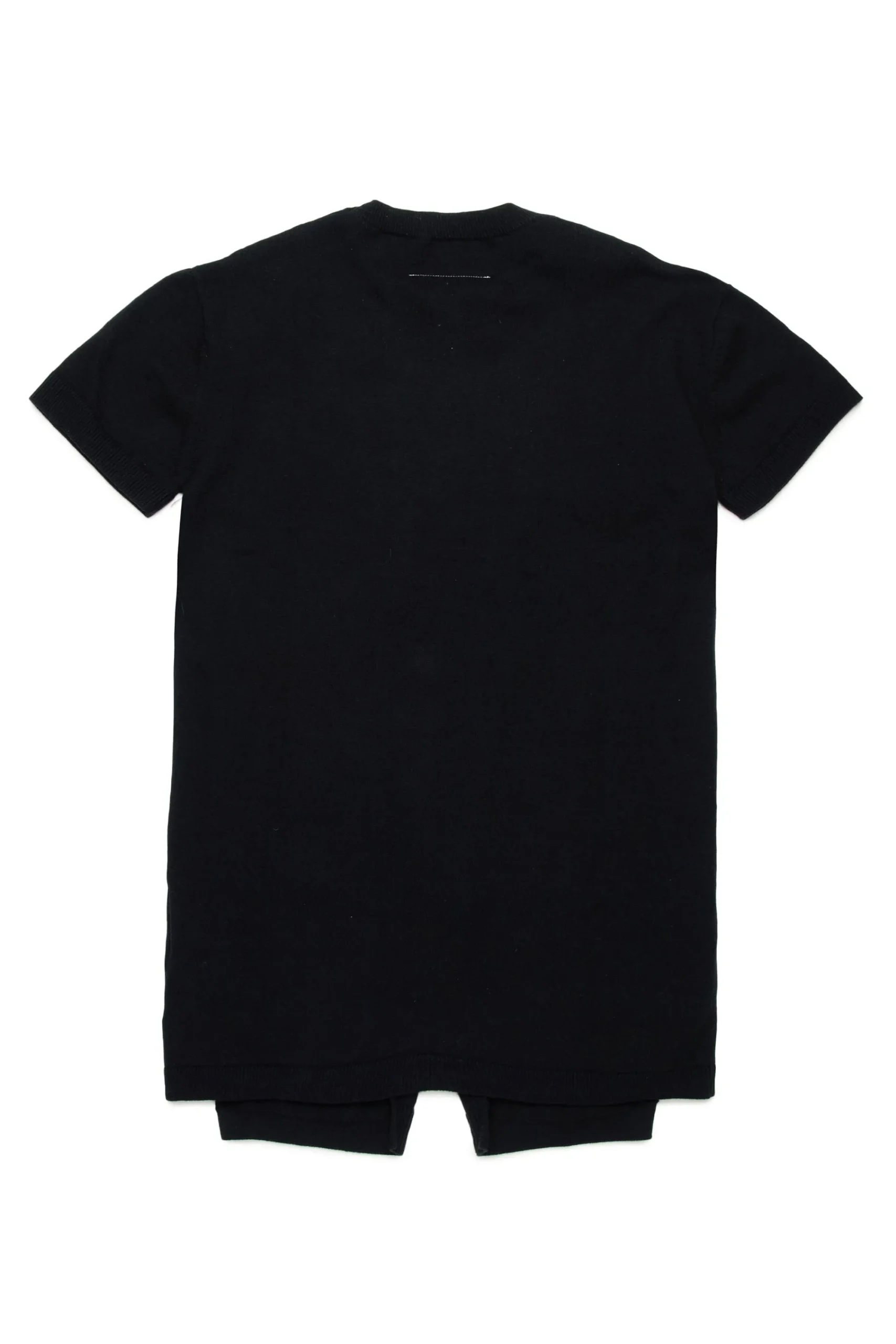 Dresses>MM6 MAISON MARGIELA Re-cut knit half-sleeve dress black