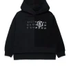 Sweatshirts | Logomania>MM6 MAISON MARGIELA Recut sweatshirt with Stamp Numbers black