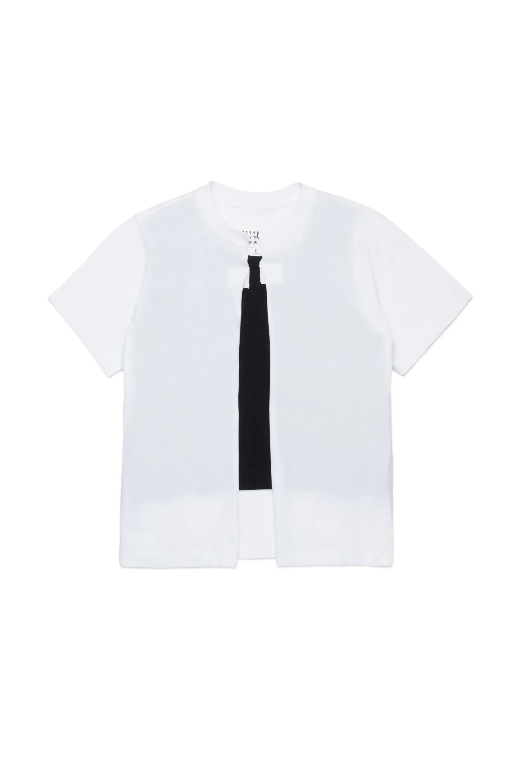 T-Shirts | T-Shirts>MM6 MAISON MARGIELA Re-cut T-shirt with raw cut details white