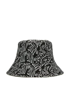 Logomania | Logomania>N°21 Reversible gabardine fisherman hat black