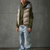 Jackets And Padded Jackets | Logomania>DSQUARED2 Reversible padded vest with DSQ2 logo blue surf the web