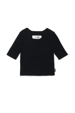 Knitwear | Knitwear>MM6 MAISON MARGIELA Ribbed knit tops black