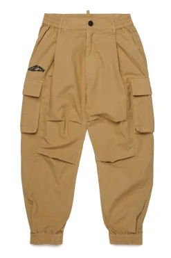 Pants>DSQUARED2 Ripstop cotton cargo pants cornstalk